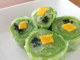 A picture of For Bentos! Leafy Vegetable, Yuzu and Bonito Flake Rolls.