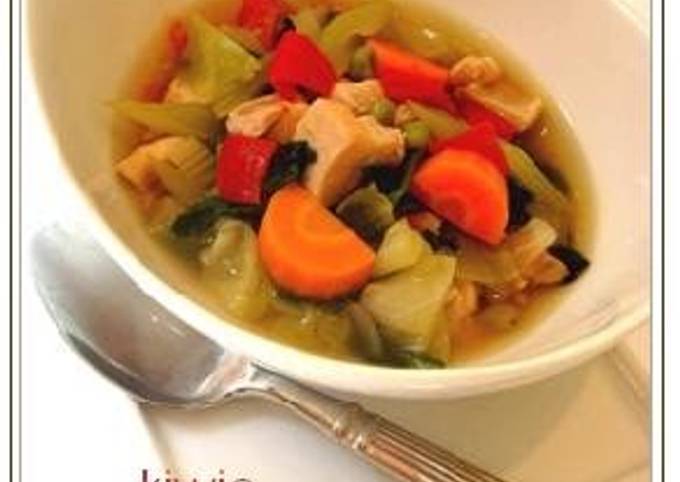 A picture of A Soup For Eating Lots Of Vegetables.