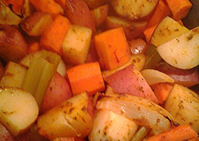 A picture of Roasted vegetables.