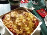 A picture of Vegetable and Kurumabu Lasagne.