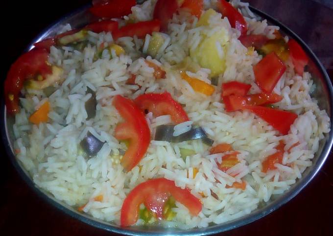 A picture of Vegetable rice #IdulfitriRecipeContest.