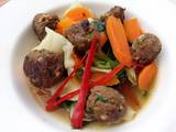 A picture of Lamb Kofta Meatball With Vegetables.