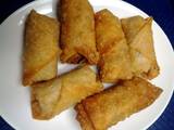 A picture of vegetable egg roll.