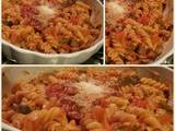 A picture of AMIEs Pasta with Vegetables.