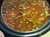 A picture of Crock Pot Easy Chili Vegetable Soup.