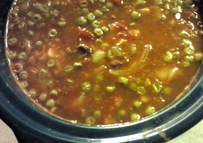 A picture of Crock Pot Easy Chili Vegetable Soup.