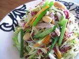 A picture of Vietnamese-Style Chicken Salad with Heaps of Vegetables.