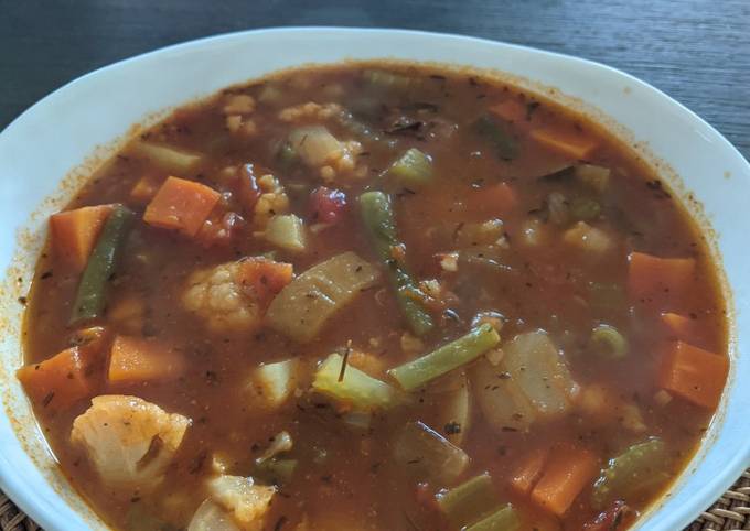 A picture of Instant Pot Vegetable Soup (V/GF).