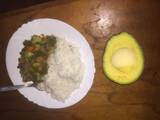 A picture of Broccoli and french beans beef stew.