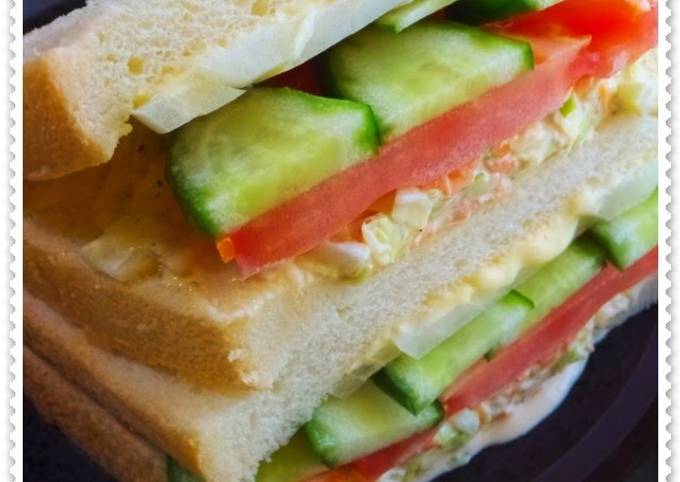 A picture of Vegetable Sandwich.