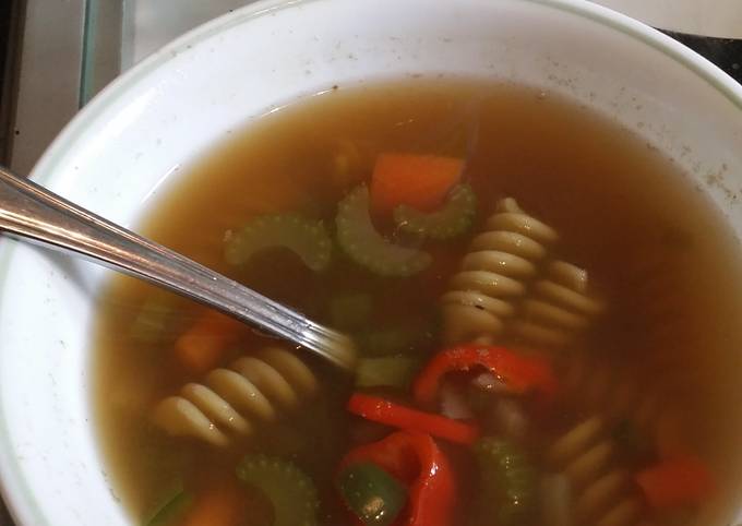 A picture of Vegetable Noodle Soup....