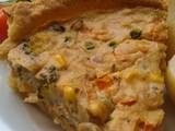 A picture of Vickys Mixed Vegetable Quiche, GF DF EF SF and Peanut-Free.