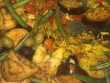 A picture of Vegetable Paella.