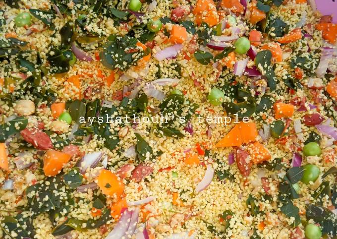 A picture of Vegetable dambun couscous.