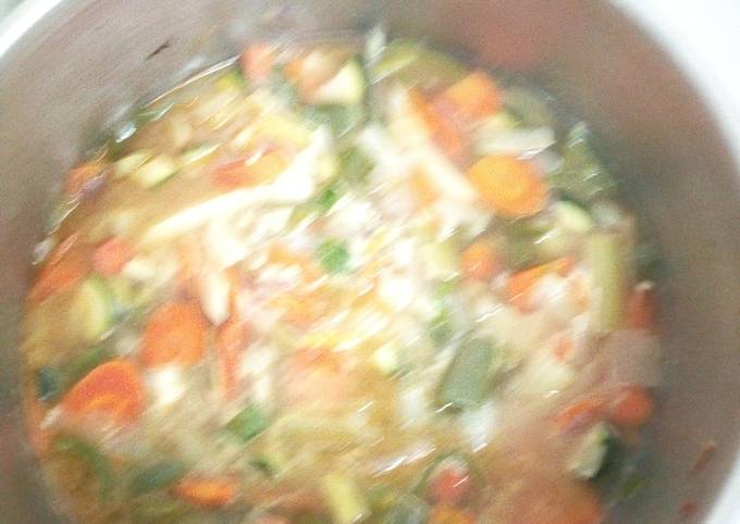 A picture of This vegetables soup.