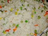 A picture of Fried vegetable Rice.