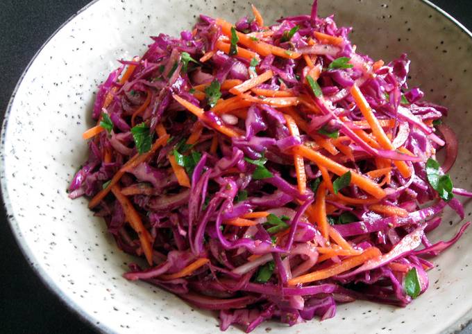 A picture of Mexican Inspired Red Cabbage Salad.