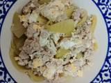 รูปของ ผัดผักกาดดองหมูสับใส่ไข่ ไม่ใช้น้ำมัน