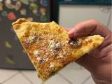 A picture of Crispy Garlic Parmesan Flatbread.