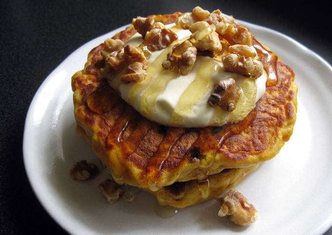 A picture of Carrot & Pineapple Pancakes.