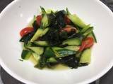 A picture of Summer vegetable & Wakame Seaweed Salad.