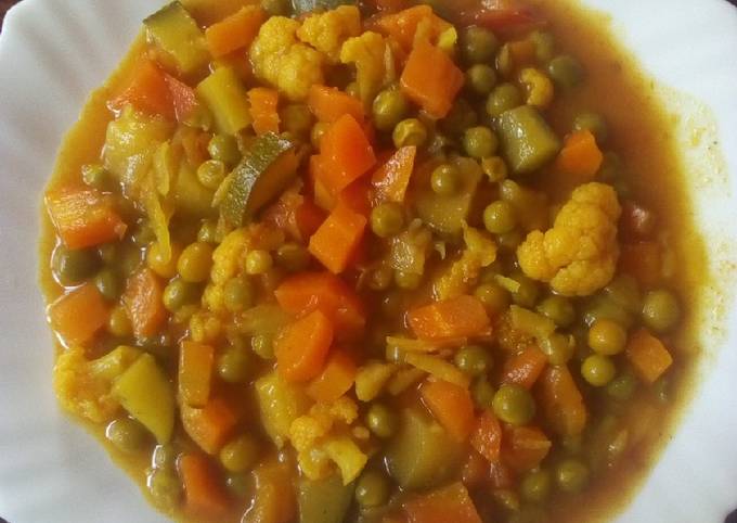 A picture of Vegetable curry.