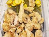 A picture of One Pan Lemon Garlic Chicken & Vegetables.