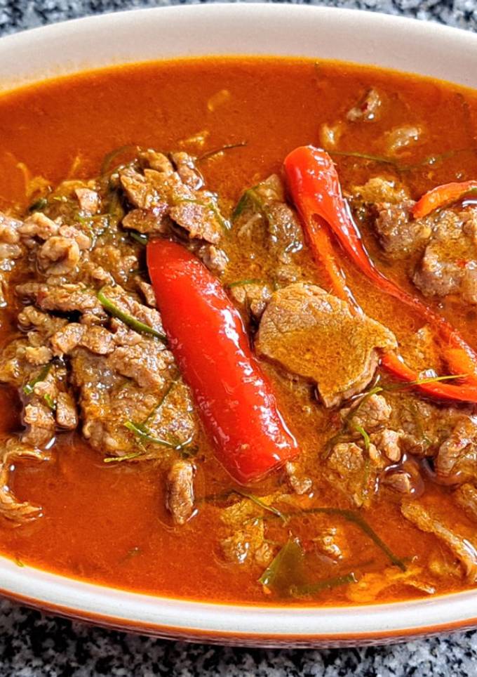 รูปของ พะแนงเนื้อโดยใช้หม้อความดัน