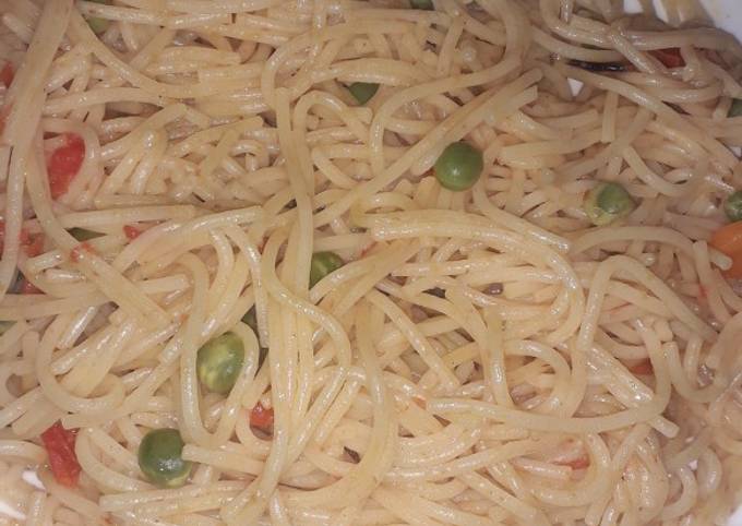 A picture of Vegetable spaghetti.