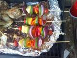 A picture of Sweet Vegetable Shish Kabobs.