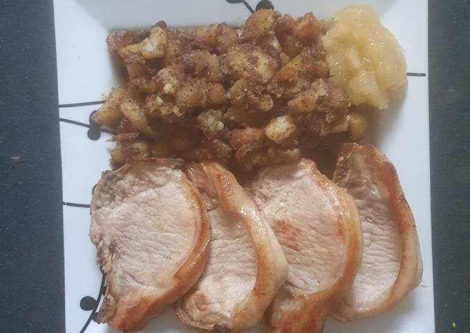 A picture of Sage and Onion Potatoes Pork Chops.