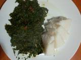 A picture of Ugali with veges.