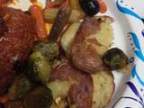 A picture of Roasted Vegetables for Beef Braciole.