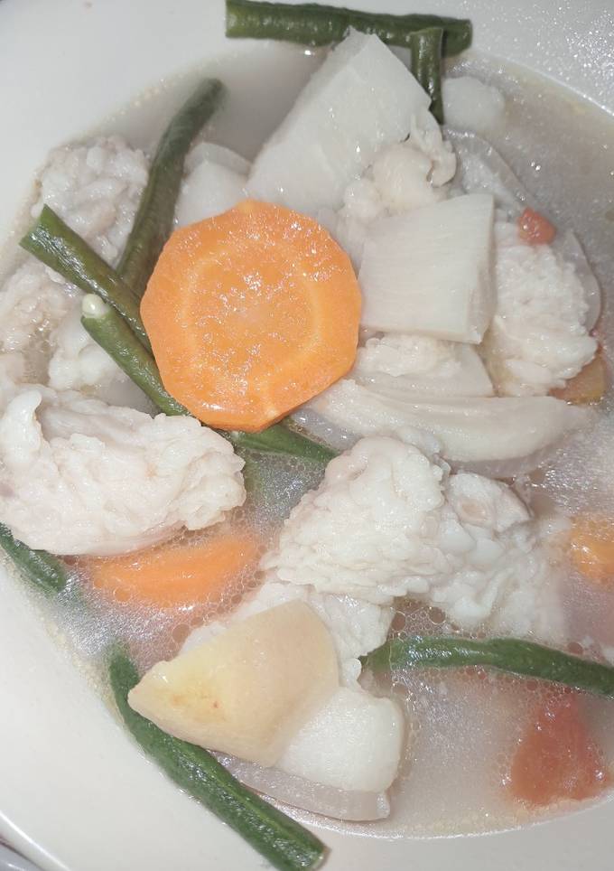 A picture of Boiled Pork Soup with Root Crop.