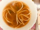 A picture of Vegetables noodles soup.