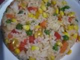 A picture of Vegetable rice #recipemarathon.