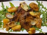 A picture of Peppered Steak with Batatas à Murro.