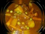 A picture of Vegetable soup.