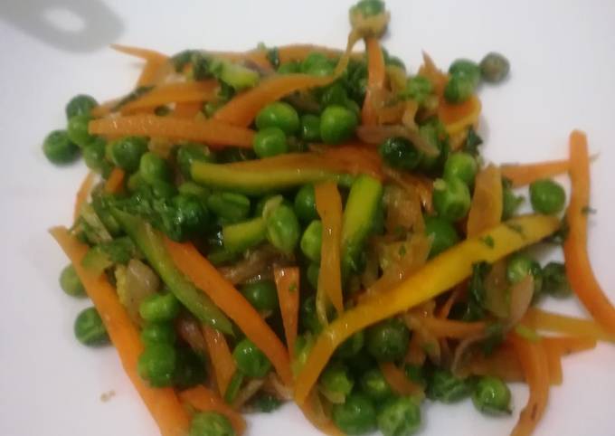 A picture of Satueed mixed vegetables. #vegetablecontest.