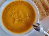 A picture of Butternut squash soup.