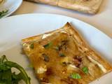 A picture of Goat Cheese and Caramelized Onion Tart.