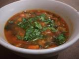 A picture of Vegetable soup.