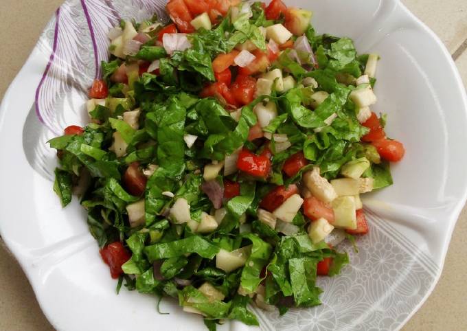 A picture of Simple vegetable salad.