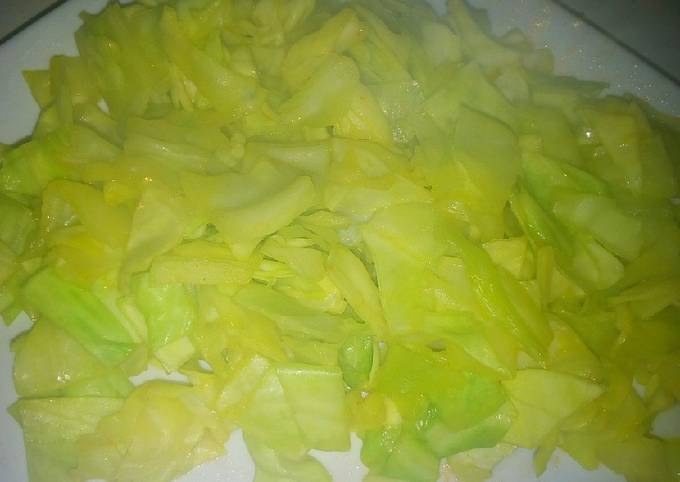 A picture of Steamed cabbage #AuthorMarathon.