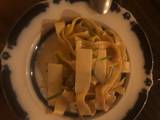 A picture of Zucchini tarragon pasta.