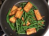 A picture of Tofu and vegetables stir fry.