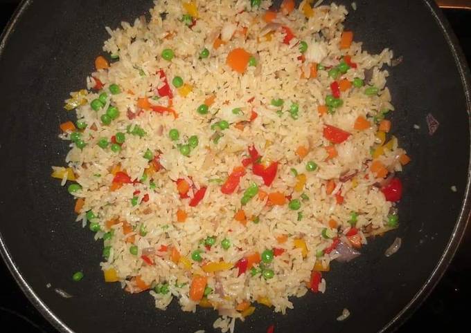 A picture of Vegetable rice #myuniquericecontest.