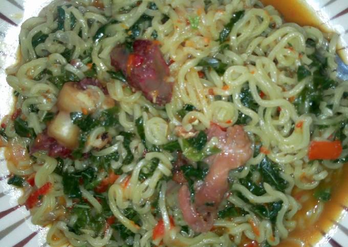 A picture of Vegetable noodles.