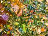 A picture of Igala Vegetable soup.