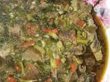 A picture of Vegetable soup.